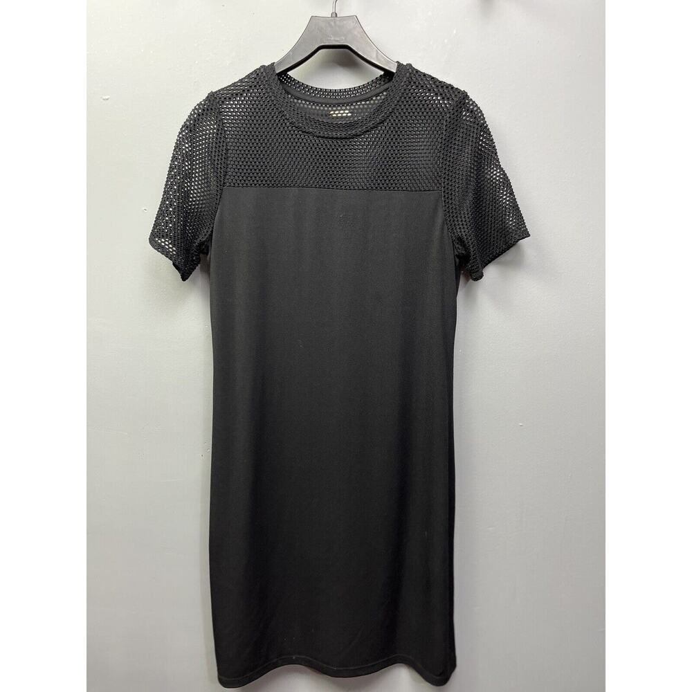 Michael Michael Kors Dress‎ Womens small Black Knee Length Short sleeve Mesh Top